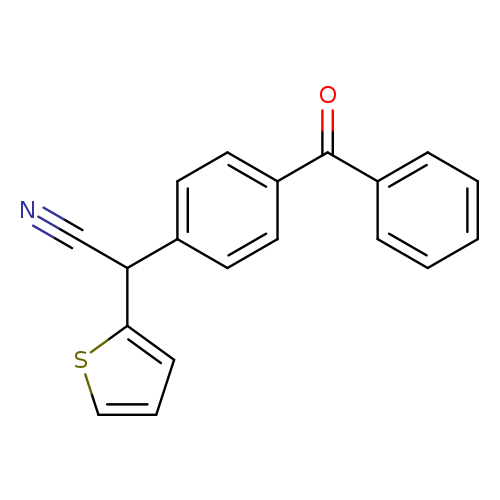 2-(4-benzoylphenyl)-2-(thiophen-2-yl)acetonitrile