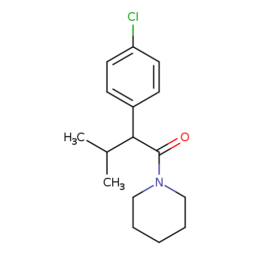 2-(4-chlorophenyl)-3-methyl-1-(piperidin-1-yl)butan-1-one