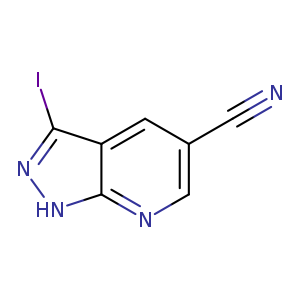 1H-Pyrazolo[3,4-b]pyridine-5-carbonitrile, 3-iodo-