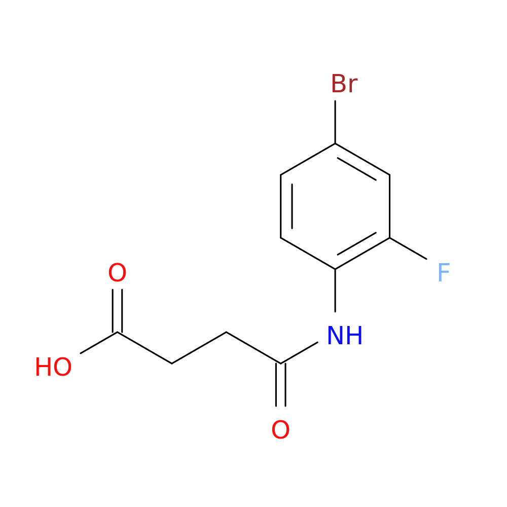 4-[(4-bromo-2-fluorophenyl)amino]-4-oxobutanoic acid