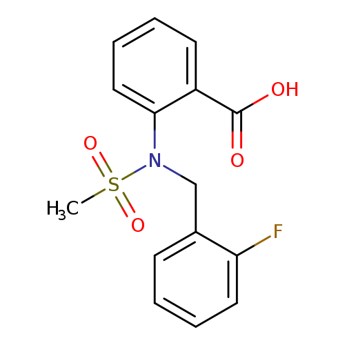 2-[(2-Fluorobenzyl)(methylsulfonyl)amino]benzoic acid