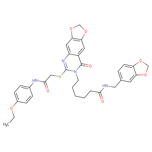 N-[(2H-1,3-benzodioxol-5-yl)methyl]-6-[6-({[(4-ethoxyphenyl)carbamoyl]methyl}sulfanyl)-8-oxo-2H,7H,8H-[1,3]dioxolo[4,5-g]quinazolin-7-yl]hexanamide