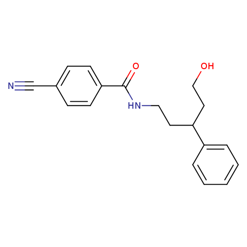 4-cyano-N-(5-hydroxy-3-phenylpentyl)benzamide