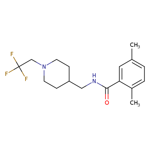 2,5-dimethyl-N-{[1-(2,2,2-trifluoroethyl)piperidin-4-yl]methyl}benzamide