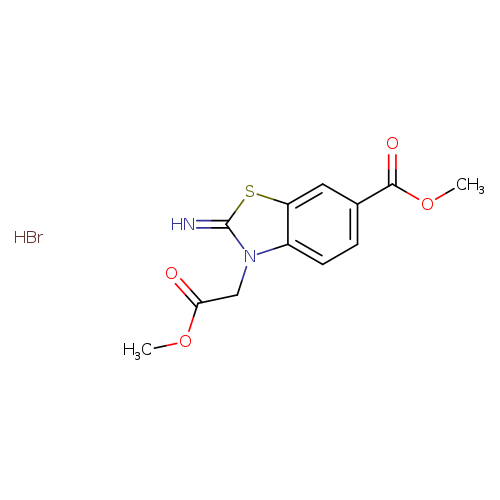 Methyl 2-imino-3-(2-methoxy-2-oxoethyl)-2,3-dihydrobenzo[d]thiazole-6-carboxylate hydrobromide