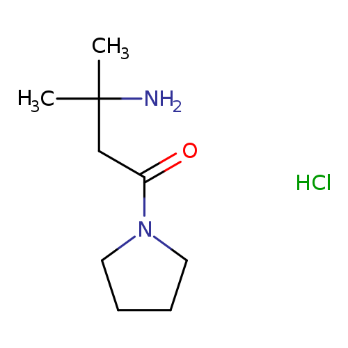 1-Butanone, 3-amino-3-methyl-1-(1-pyrrolidinyl)-, hydrochloride (1:1)