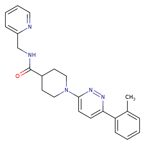 1-[6-(2-methylphenyl)pyridazin-3-yl]-N-[(pyridin-2-yl)methyl]piperidine-4-carboxamide
