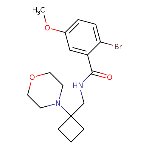 2-bromo-5-methoxy-N-{[1-(morpholin-4-yl)cyclobutyl]methyl}benzamide