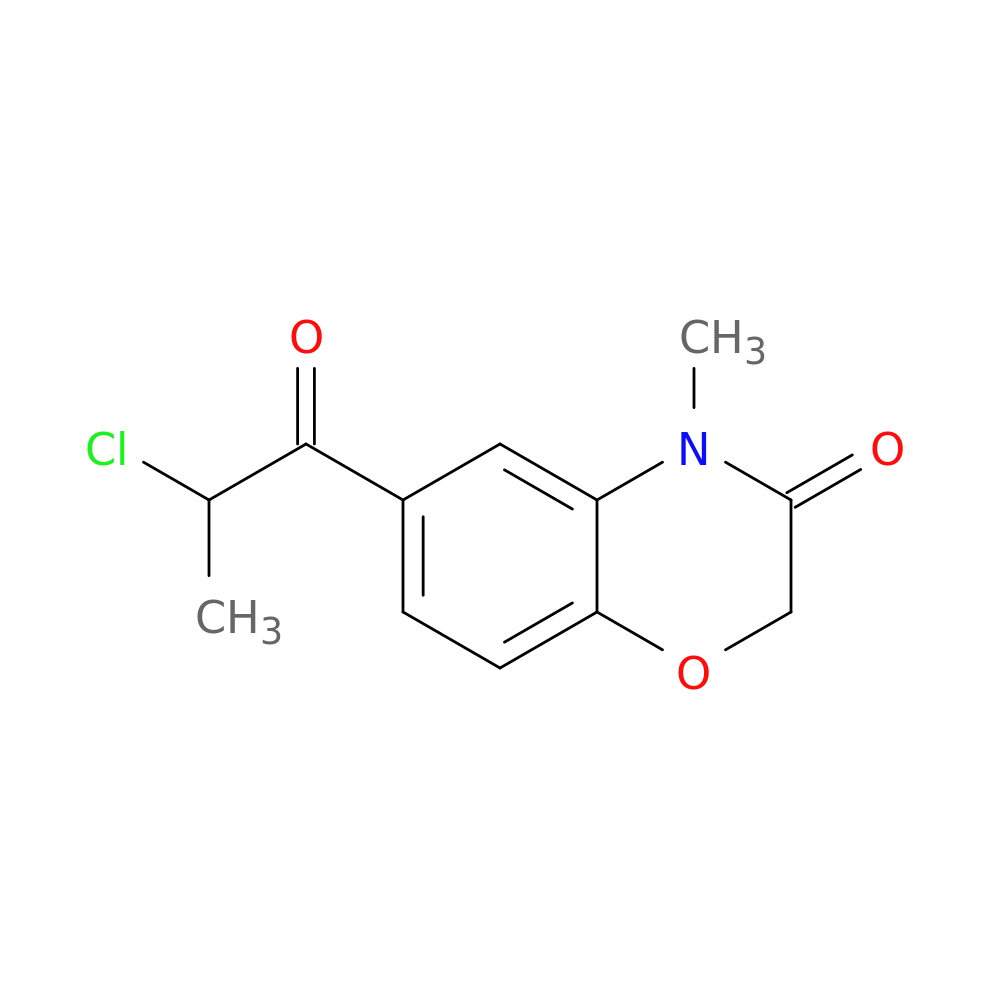 6-(2-chloropropanoyl)-4-methyl-3,4-dihydro-2H-1,4-benzoxazin-3-one