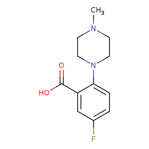 5-Fluoro-2-(4-methyl-1-piperazinyl)benzoic acid