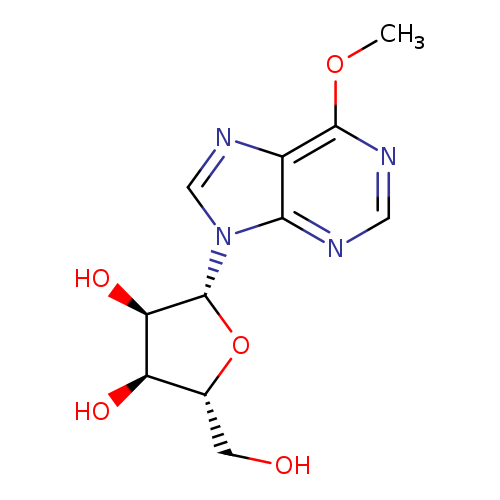 (2R,3S,4R,5R)-2-(Hydroxymethyl)-5-(6-methoxy-9H-purin-9-yl)tetrahydrofuran-3,4-diol