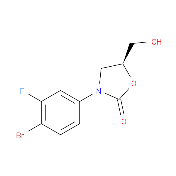 (S)-3-(4-Bromo-3-fluorophenyl)-5-(hydroxymethyl)oxazolidin-2-one