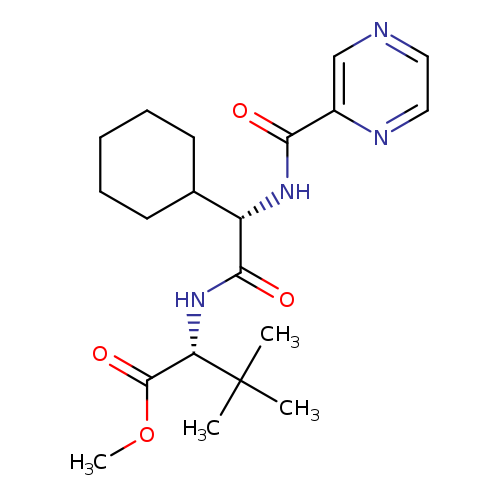 D-Valine, (2S)-2-cyclohexyl-N-(2-pyrazinylcarbonyl)glycyl-3-methyl-, methyl ester