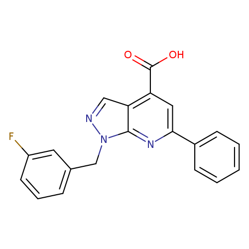 1-[(3-fluorophenyl)methyl]-6-phenyl-1H-pyrazolo[3,4-b]pyridine-4-carboxylic acid