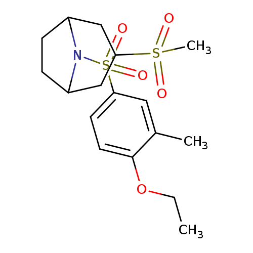8-(4-ethoxy-3-methylbenzenesulfonyl)-3-methanesulfonyl-8-azabicyclo[3.2.1]octane