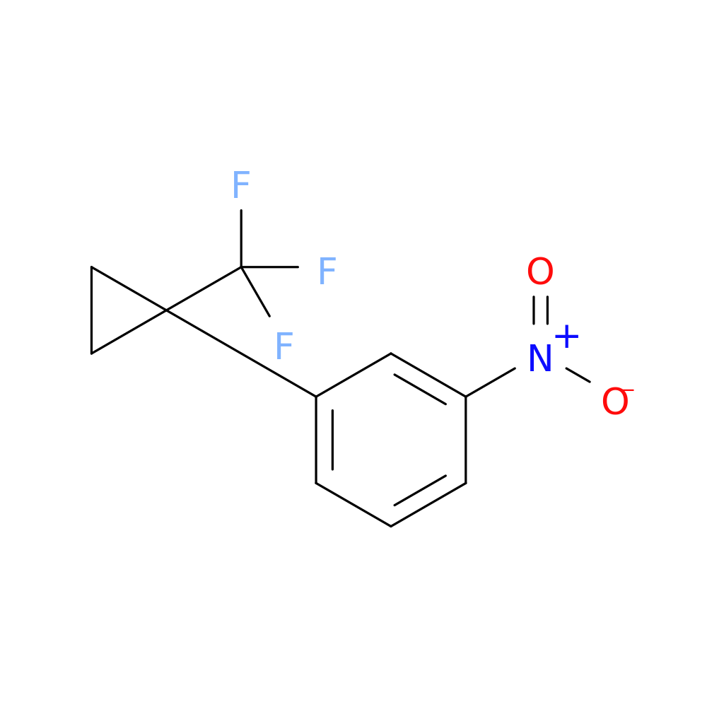 1-nitro-3-[1-(trifluoromethyl)cyclopropyl]benzene