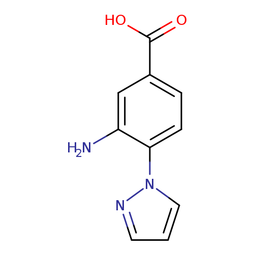 3-amino-4-(1H-pyrazol-1-yl)benzoic acid