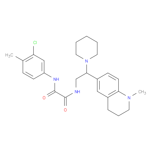 N'-(3-chloro-4-methylphenyl)-N-[2-(1-methyl-1,2,3,4-tetrahydroquinolin-6-yl)-2-(piperidin-1-yl)ethyl]ethanediamide