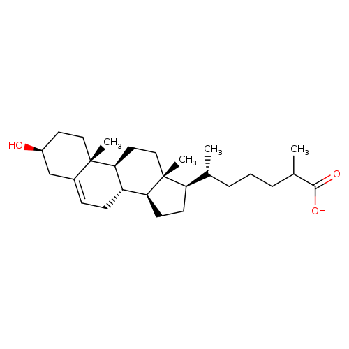 3-hydroxy-5-cholestenoic acid