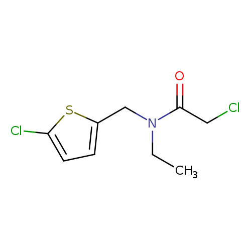 2-chloro-N-[(5-chlorothiophen-2-yl)methyl]-N-ethylacetamide
