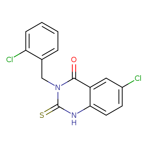 6-chloro-3-[(2-chlorophenyl)methyl]-2-sulfanylidene-1,2,3,4-tetrahydroquinazolin-4-one
