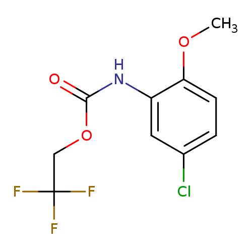2,2,2-trifluoroethyl N-(5-chloro-2-methoxyphenyl)carbamate