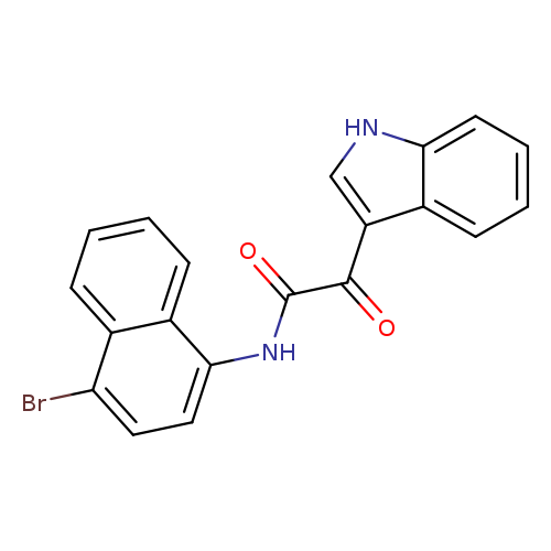 N-(4-bromonaphthalen-1-yl)-2-(1H-indol-3-yl)-2-oxoacetamide