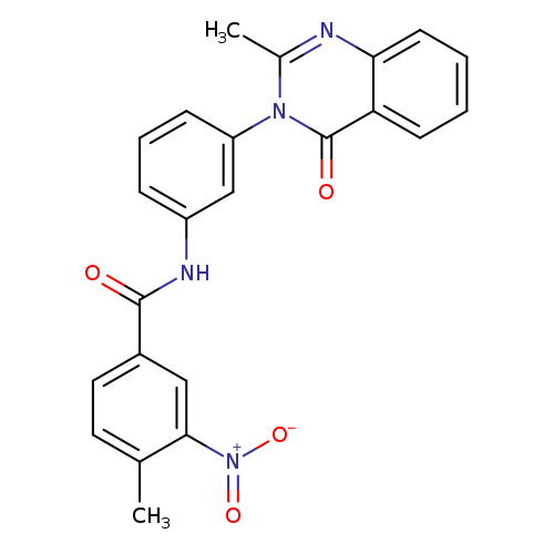 4-methyl-N-[3-(2-methyl-4-oxo-3,4-dihydroquinazolin-3-yl)phenyl]-3-nitrobenzamide