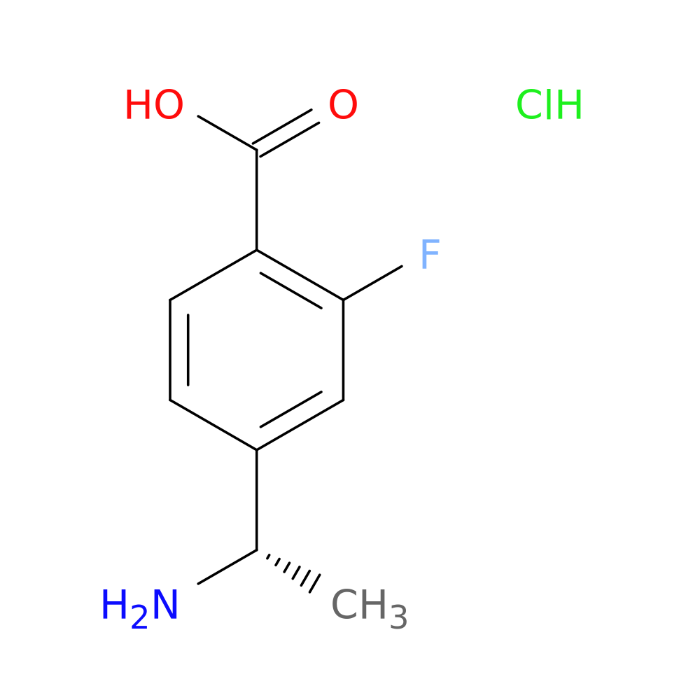(S)-4-(1-Aminoethyl)-2-fluorobenzoic acid hydrochloride