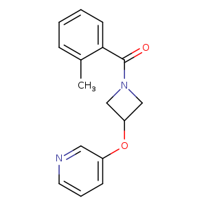 3-{[1-(2-methylbenzoyl)azetidin-3-yl]oxy}pyridine
