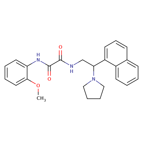 N'-(2-methoxyphenyl)-N-[2-(naphthalen-1-yl)-2-(pyrrolidin-1-yl)ethyl]ethanediamide