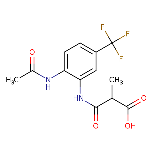 2-{[2-acetamido-5-(trifluoromethyl)phenyl]carbamoyl}-2-methylacetic acid