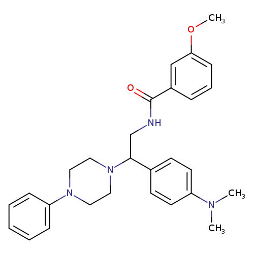 N-{2-[4-(dimethylamino)phenyl]-2-(4-phenylpiperazin-1-yl)ethyl}-3-methoxybenzamide