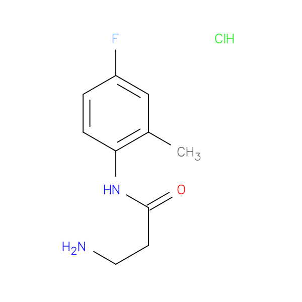N1-(4-Fluoro-2-methylphenyl)-beta-alaninamide hydrochloride