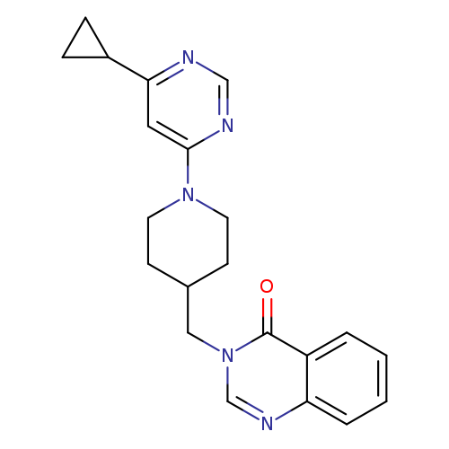 3-{[1-(6-cyclopropylpyrimidin-4-yl)piperidin-4-yl]methyl}-3,4-dihydroquinazolin-4-one