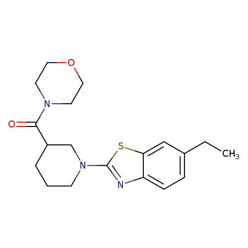 6-ethyl-2-[3-(morpholine-4-carbonyl)piperidin-1-yl]-1,3-benzothiazole