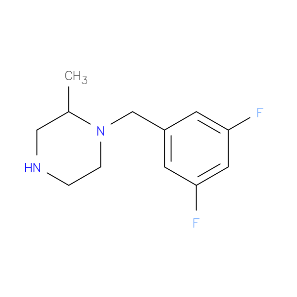 1-[(3,5-difluorophenyl)methyl]-2-methylpiperazine