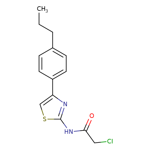 2-chloro-N-[4-(4-propylphenyl)-1,3-thiazol-2-yl]acetamide