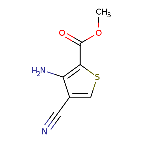2-Thiophenecarboxylic acid, 3-amino-4-cyano-, methyl ester
