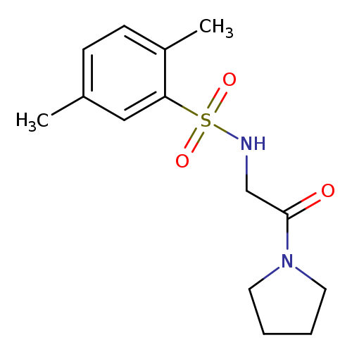2,5-dimethyl-N-[2-oxo-2-(pyrrolidin-1-yl)ethyl]benzene-1-sulfonamide