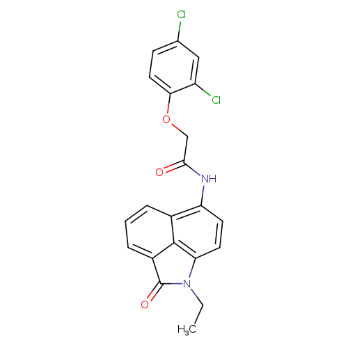 2-(2,4-dichlorophenoxy)-N-{2-ethyl-3-oxo-2-azatricyclo[6.3.1.0^{4,12}]dodeca-1(11),4,6,8(12),9-pentaen-9-yl}acetamide
