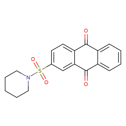 2-(piperidine-1-sulfonyl)-9,10-dihydroanthracene-9,10-dione