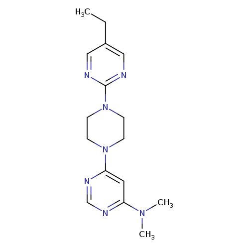 6-[4-(5-ethylpyrimidin-2-yl)piperazin-1-yl]-N,N-dimethylpyrimidin-4-amine