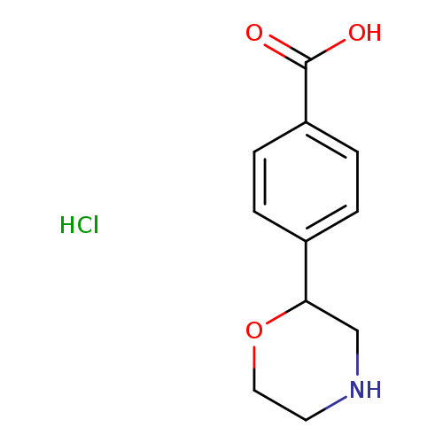 4-(morpholin-2-yl)benzoic acid hydrochloride