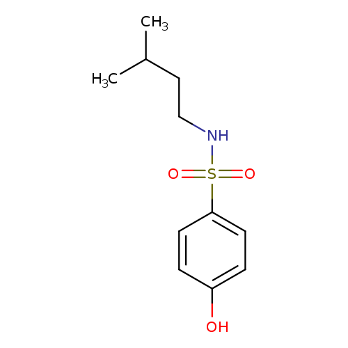 4-hydroxy-N-(3-methylbutyl)benzene-1-sulfonamide