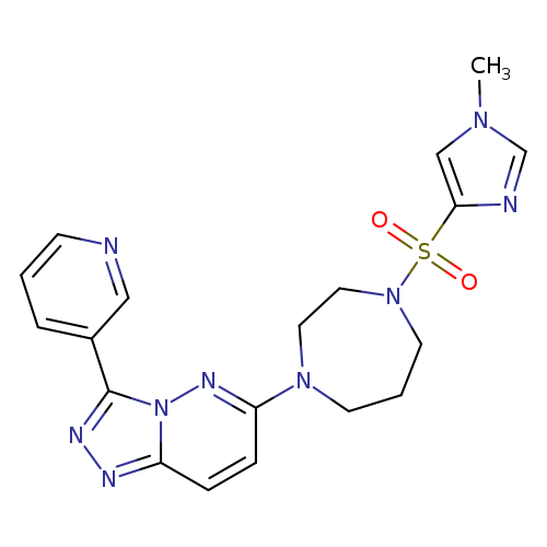 1-[(1-methyl-1H-imidazol-4-yl)sulfonyl]-4-[3-(pyridin-3-yl)-[1,2,4]triazolo[4,3-b]pyridazin-6-yl]-1,4-diazepane