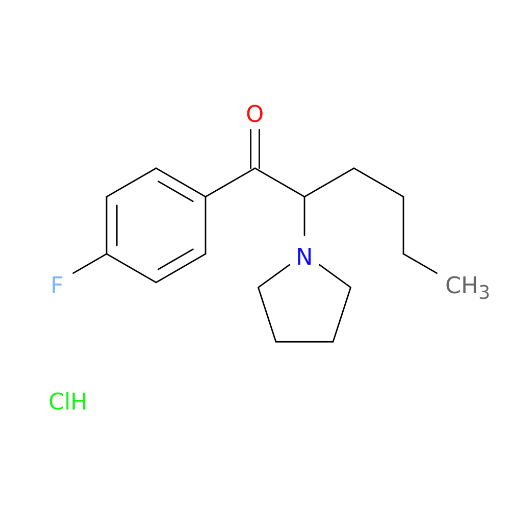 1-(4-fluorophenyl)-2-(pyrrolidin-1-yl)hexan-1-one,monohydrochloride