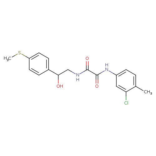 N-(3-chloro-4-methylphenyl)-N'-{2-hydroxy-2-[4-(methylsulfanyl)phenyl]ethyl}ethanediamide