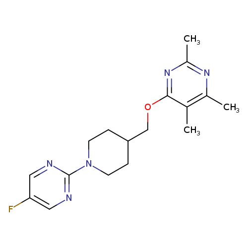 4-{[1-(5-fluoropyrimidin-2-yl)piperidin-4-yl]methoxy}-2,5,6-trimethylpyrimidine
