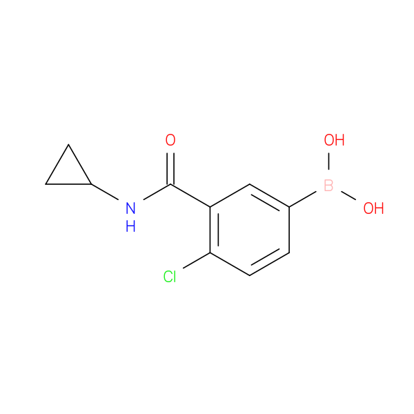 4-Chloro-3-(cyclopropylcarbamoyl)phenylboronic acid